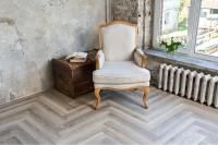 Виниловый пол Vinilam Parquet Herringbone Паркет Эрмитаж IS11122
