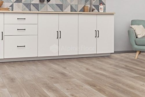 Виниловый пол (кварцвиниловая плитка ПВХ) Alpine Floor Premium Xl Дуб натуральный отбеленный Eco 7-5