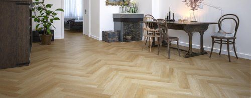 Виниловая плитка ПВХ Firmfit Herringbone EW-2966 Дуб натуральный браш