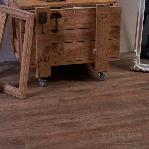 Виниловый пол Vinilam Ceramo Wood Дуб Оливковый 61512